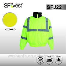 Equipamento de segurança rodoviária impermeável poliéster windbreaker homens jaqueta